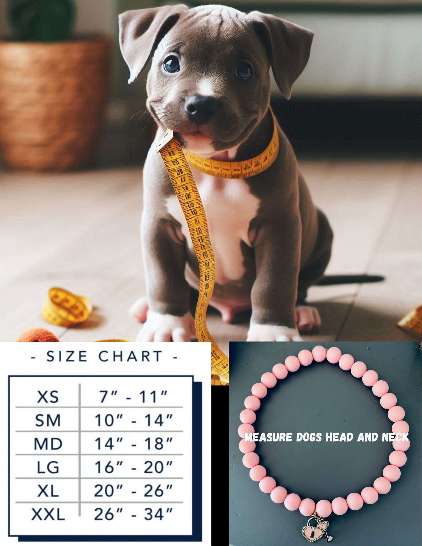 Bubblegum bead glow in the dark collar