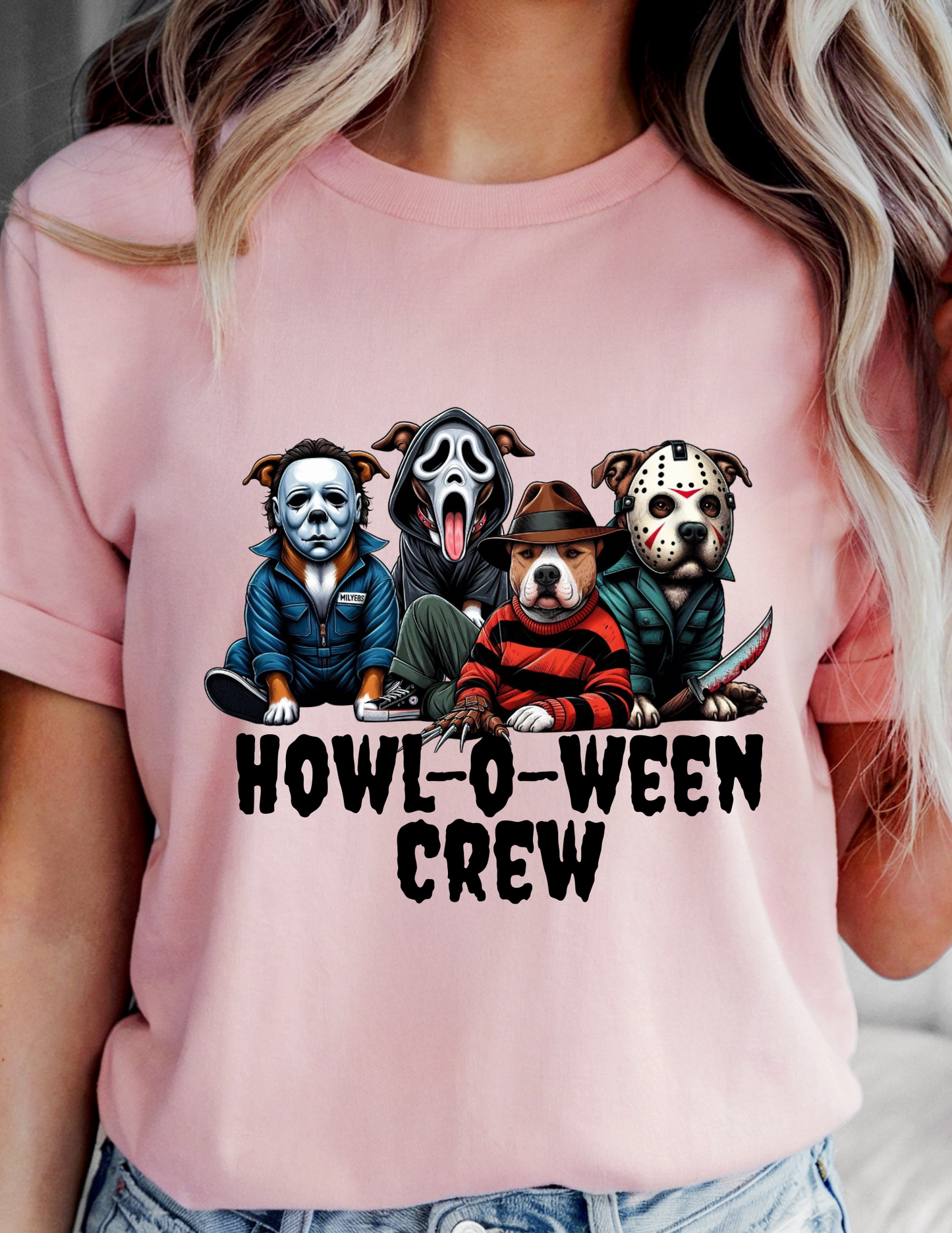 Howl-o-ween crew tshirt