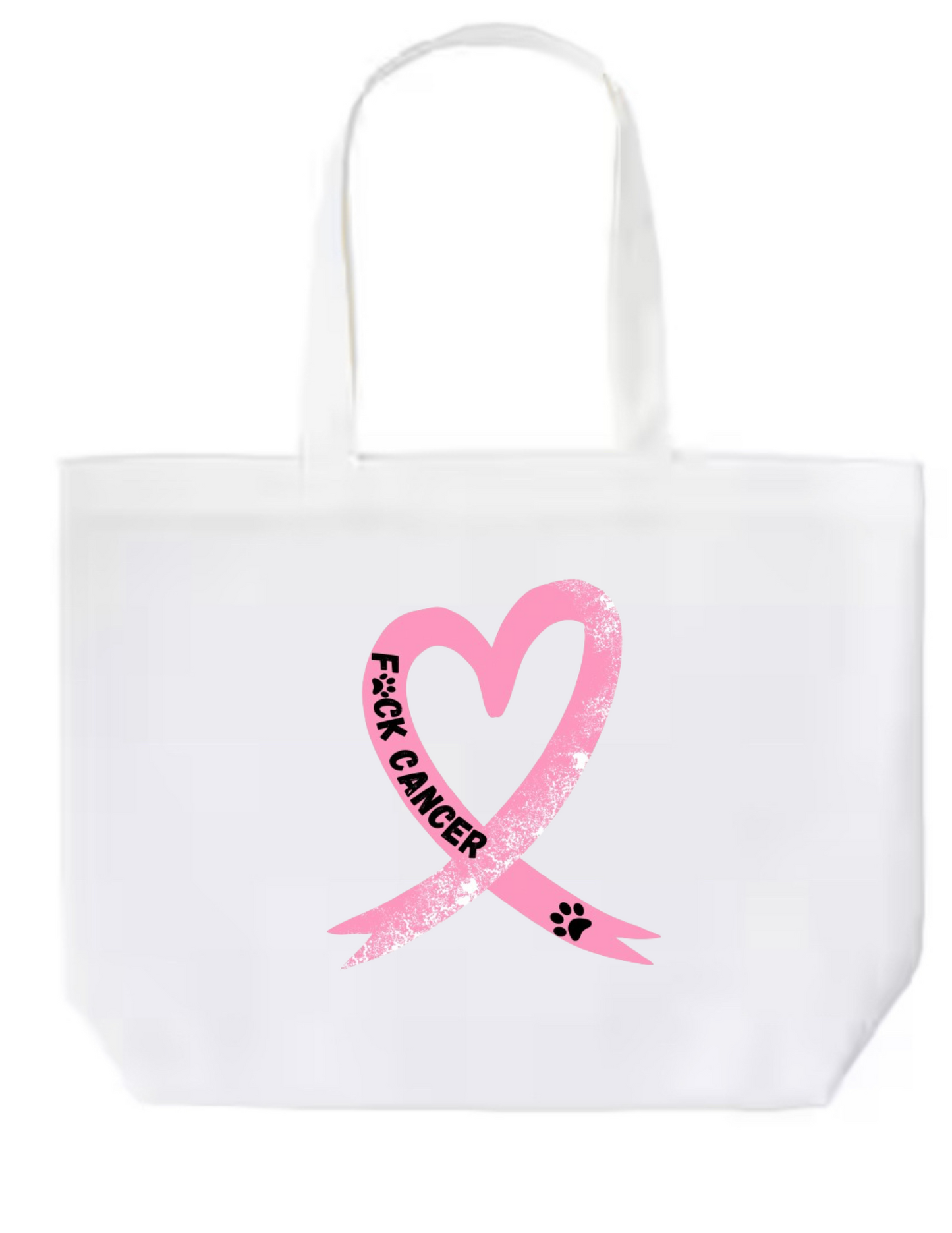 F cancer tote bag