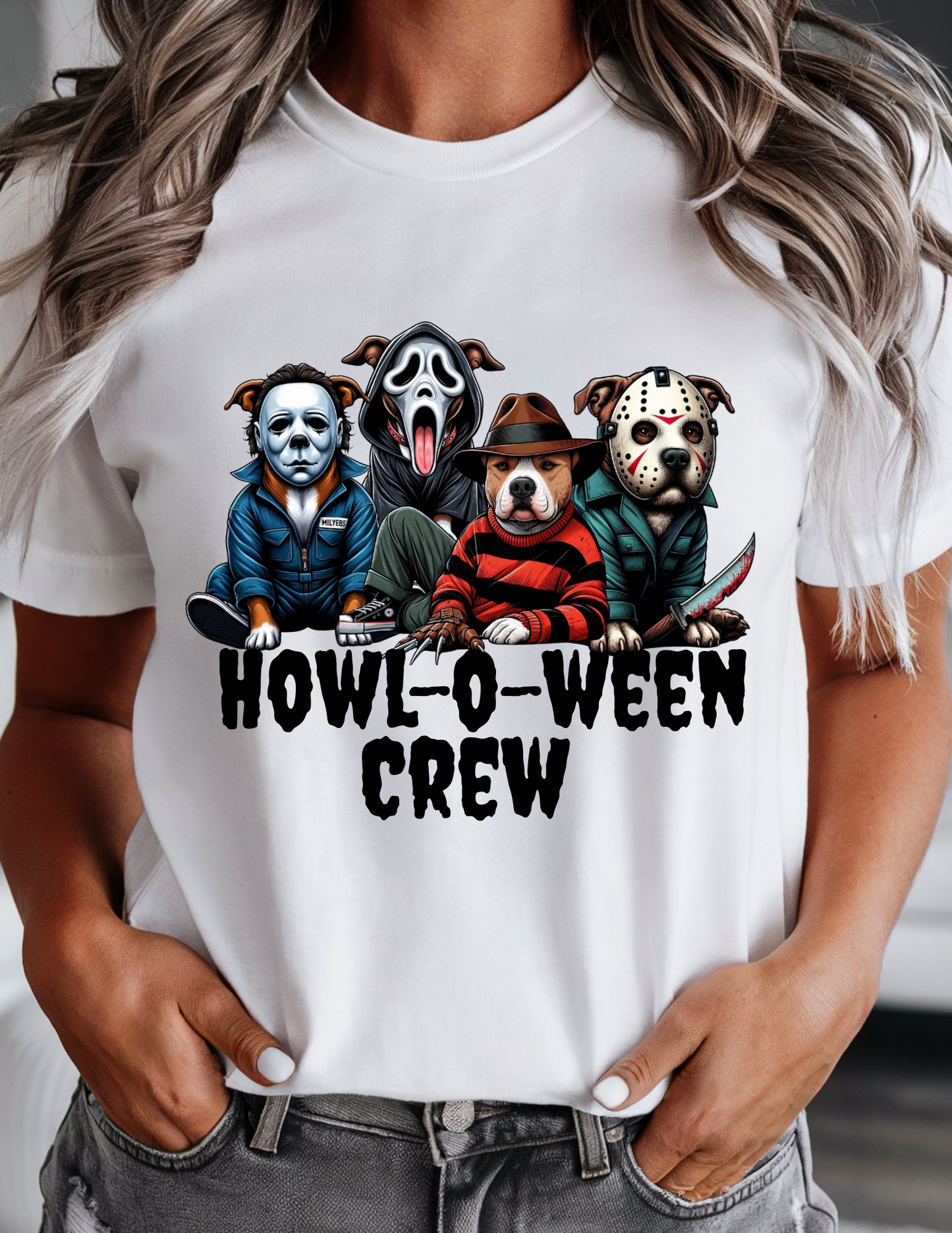 Howl-o-ween crew tshirt