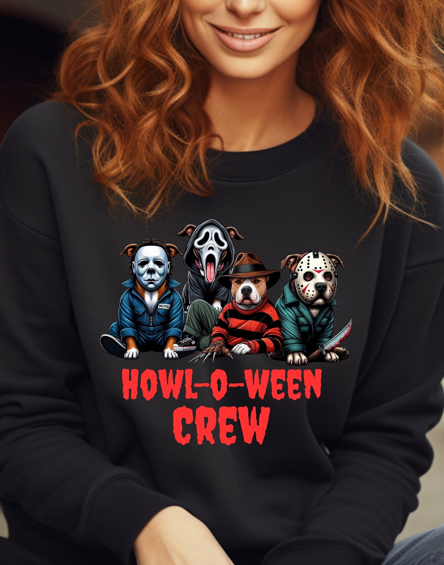 Howl-o-ween crew sweatshirt