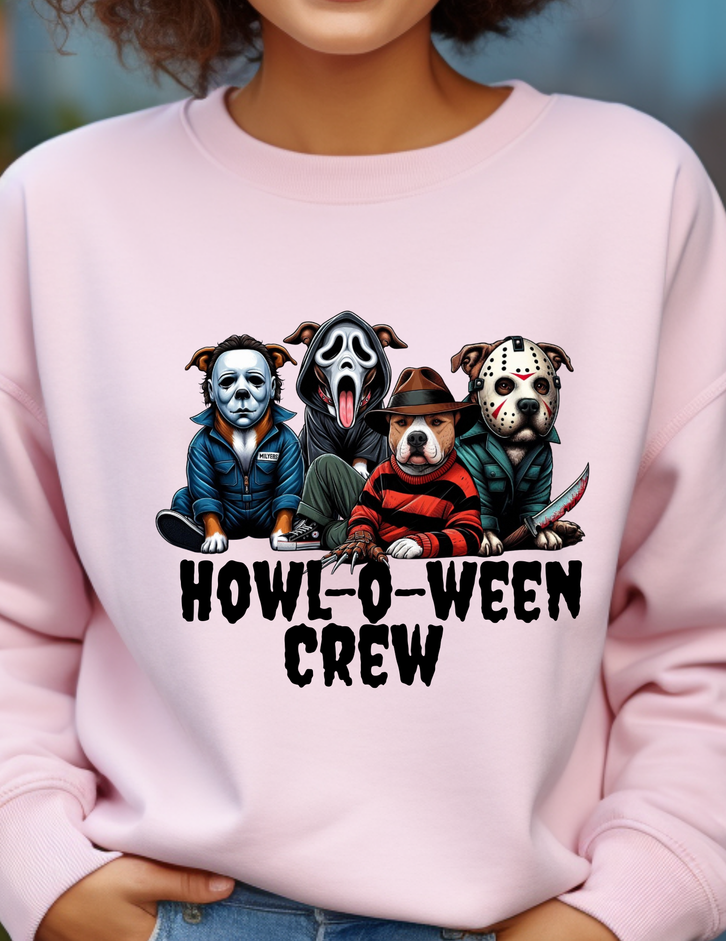Howl-o-ween crew sweatshirt