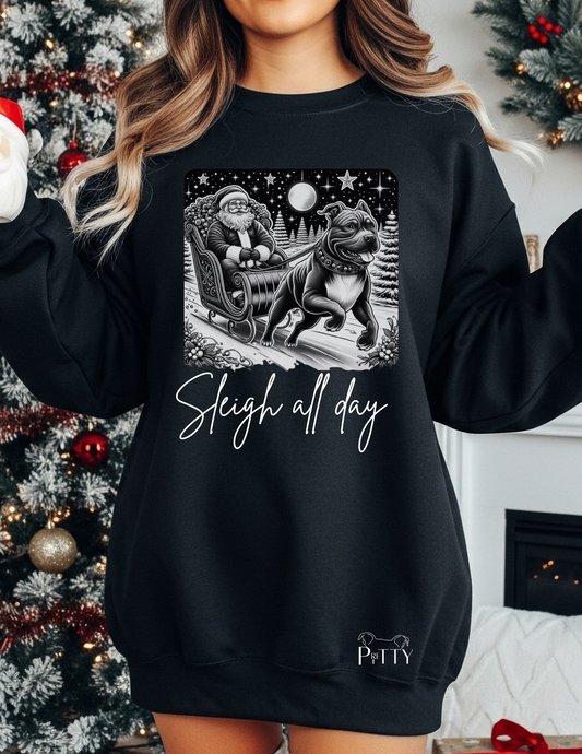 Sleigh all day sweatshirt